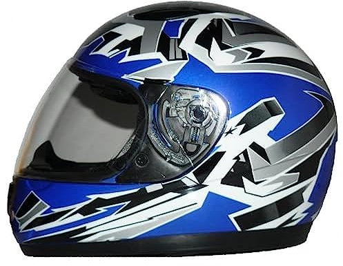 protectWEAR Kinder Motorradhelm blau SA03