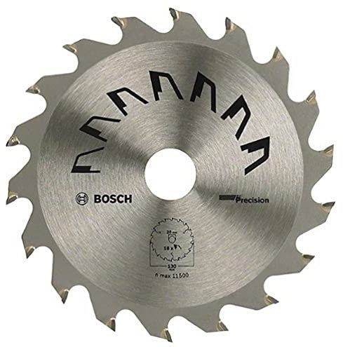 Bosch 1x Circular Saw Blade Precison (for Wood, Ø 130 x 2.5/1.5 x 20/16 mm, 36 Teeth, ATB, with 1x Reduction ring 16 mm, Accessories for Circular Saws)
