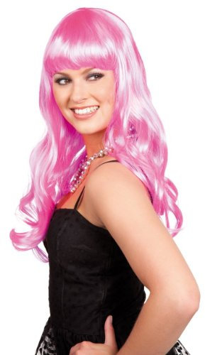 Perücke Wallende Verführung pink