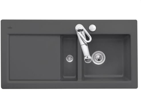 Villeroy & Boch Subway 60 Graphit - 6712 02 i4 Keramikspüle Exzenterbetätigung