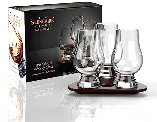 Glencairn Whisky Tasting Set Mit 3 Gläsern, Pipette und Serviertablett In Geschenkbox