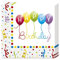 Procos 20 Servietten * Happy Birthday - Streamers * für Geburtstagsfeier // Kinder Geburtstag Party Napkins Luftballons Luftschlangen