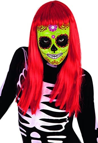 El Día de los Muertos Der Tag der Toten – Mascara Totenkopf Katrina Blume, Einheitsgröße (Rubie 's Spain s3187)