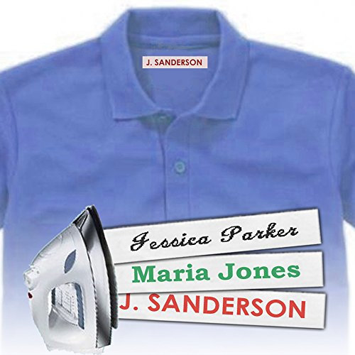 36 x personalisierte thermoklebende Vintage-Etiketten | Etiketten für Schulkleidung