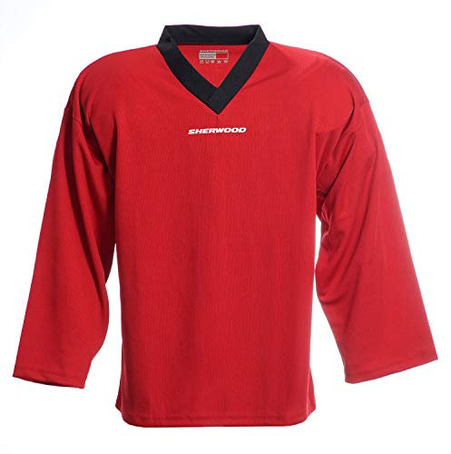 Sherwood Unisex Trainingsshirt Sher-wood Practice Jersey Trainingstrikot, Rot, L EU