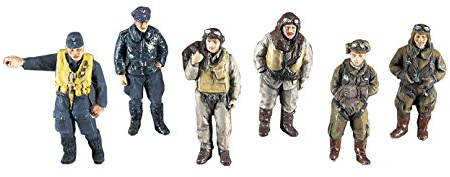Hasegawa HAX487 WWII Pilot Figure Set Model Kit