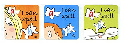 Sticker Solutions Super Kids Aufkleber, quadratisch, 54 Stück