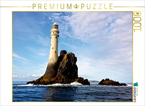 CALVENDO Puzzle Leuchtturm auf Fastnet Rock, dem südlichsten Punkt Irlands | 1000 Teile Lege-Größe 64 x 48 cm Foto-Puzzle für glückliche Stunden