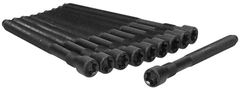 Ajusa 81051700 Head Bolt Set for Select Audi: 2000-06 A6 / A8 Quattro, 2004-05 Allroad Quattro, 2003-04 RS6, 2004-09 S4, 2002-03 S6, 2001-03 S8; Volkswagen: 2005-06 Phaeton, 2004-06 Touareg; Set of 10