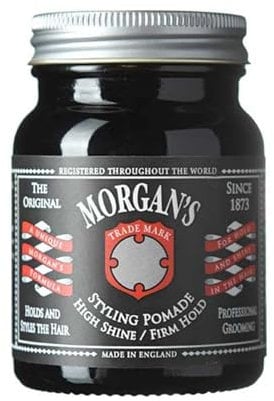 Morgan's Pomade Styling-Pomade, Hoher Glanz, Starker Halt und Wasserlöslich mit Bergamot- und Patchouli-Duft, Für alle Haartypen 100g