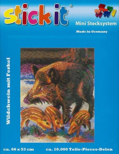 stickit Mini Stecksystem Wildschwein mit Ferkel ca. 10.000 Teile Nr. 41241