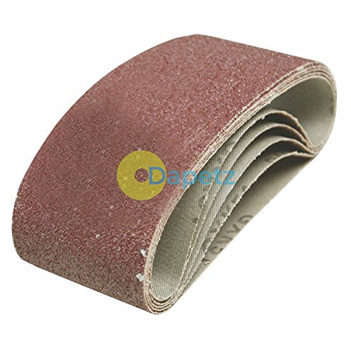 Dapetz ® Sanding Belt Sheets 75mm X 457mm 40 Grit Sander for Ideal Hardwood, softwood, Metal, Grinding Sharpening and Derusting Very Coarse Sander Sanding Belts 5X