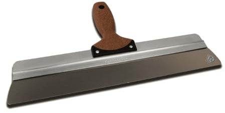 NELA Premium Alu-Rakel BiKoGRIFF Kork 400mm rostfrei Flächenspachtel Malerspachtel 100% Made in Germany