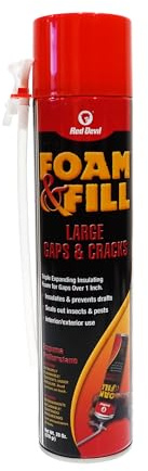 Red Devil 0912 Spray Foam, Fill Large Gaps, Cracks Expanding Insulation Polyurethane Sealant, 20 oz., Off-White, Pack of 1