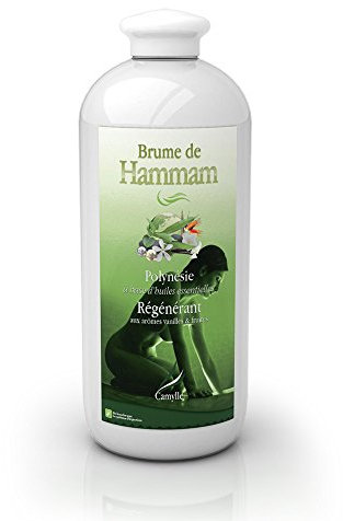 Camylle - Brume de Hammam Polynésie - Fragrances à base d'Huiles Essentielles pour Hammams, Bains de Vapeur ou Douches Hammam - Régénérant aux arômes vanillés et fruités - 1000ml