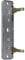 MAP INDUSTRIES SARL MLA48008 Map massard, n°9, 380 mm, Crémone pour tringles à Larder, Boîtier avec Doigts de Longueur 25 ou 38 mm, Livrée avec gâches 47 et Guides 48