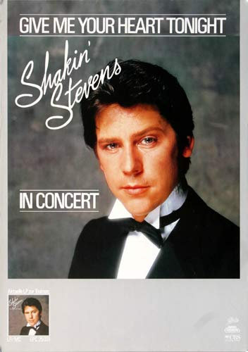 Shakin' Stevens - The Bop Wont Stop, 1983 » Konzertplakat/Premium Poster | Live Konzert Veranstaltung | DIN A1 «