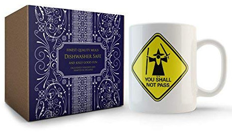 Cultzilla Lord of The Rings Inspired You Shall Not Pass Mug