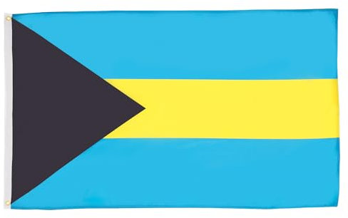 AZ FLAG - Flagge Bahamas - 90x60 cm - Commonwealth Der Bahamas Fahne 100% Polyester mit Messing-Ösen - 50g
