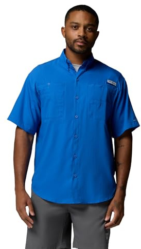Columbia Tamiami II Chemise à Manches Courtes pour Homme Petit Bleu Vif