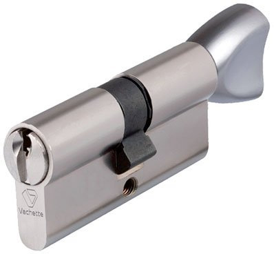 Vachette assa abloy - Cylindre de serrure v5-coloris nickele varie - Type.Bouton - Dim mm.30 x 30B -