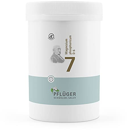 PFLÜGER Schüßler Salze Nr. 7 Magnesium phosphoricum D6 - 4000 Tabletten - Das Salz der Nerven und Muskeln - glutenfrei