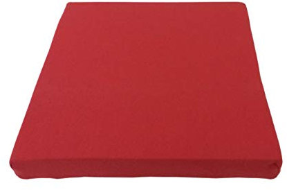 Rollstuhlkissen aus Viscoschaum mit Noppen, Höhe 10 cm, Bezug: Jersey (47 x 47, rot)