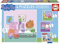 Educa - Peppa Pig Puzzle 4in1 | Puzzleset mit 12/16/20/25 Teilen, Puzzle für Kinder ab 3 Jahren (16817)