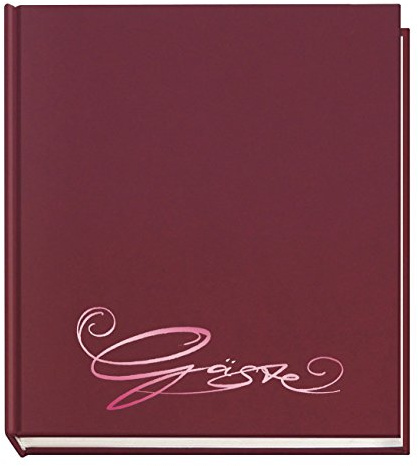 VELOFLEX Gästebuch Classic 205x240mm 144 Seiten (Einzeln, aubergine)