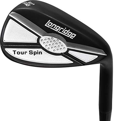 Longridge Tour Spin 60Deg Golf Wedge, Black