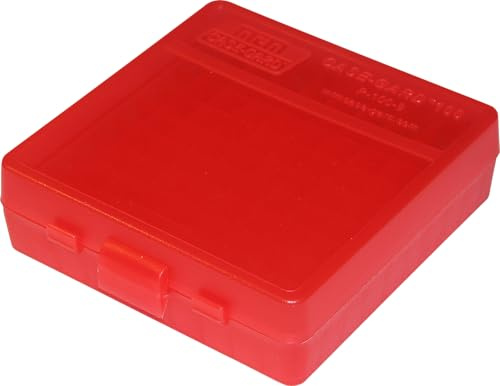 MTM 380/9MM Cal 100 Round Flip-Top Ammo Box by