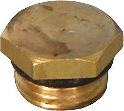 Sanitop-Wingenroth 14143 7 Stopfen mit Entleerung für Durchgangs- und Schrägsitzventil, messing, 3/4 Zoll