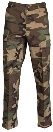 Mil-Tec US Ranger Hose Typ BDU • Herren Cargohose mit 6 geräumigen Taschen • Taktische Hose mit verstellbarem Kordelzug & Gürtelschlaufen • Robuste Feldhose für Outdoor, Arbeit & Freizeit