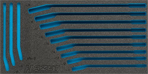 HAZET 2-Komponenten Weichschaumeinlage 163-385L, Länge 342 mm | Länge 342 mm, Breite 172 mm, 52 g, 1/3 (342 x 172 mm) / auch für HAZET 165-L , L x B: 342 mm x 172 mm