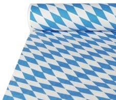 Unbekannt Tischtuch Bayrische Raute 8m - Rund, Rautenmuster, Papier, 5.64m Durchmesser, 16 Sitzplätze, Innenbereich, Festliche Anlässe, Bavarian, Herbst