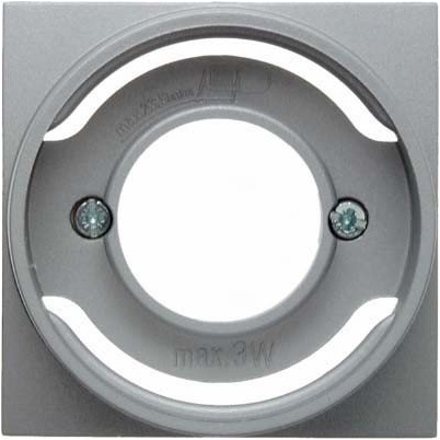 Tapa lámp. E14 S/B aluminio