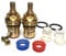 Replacement Ceramic Disc Tap Valve Cartridge Quarter Turn 1/2 20 teeth x 53mm + SOLID BRASS SCREWS