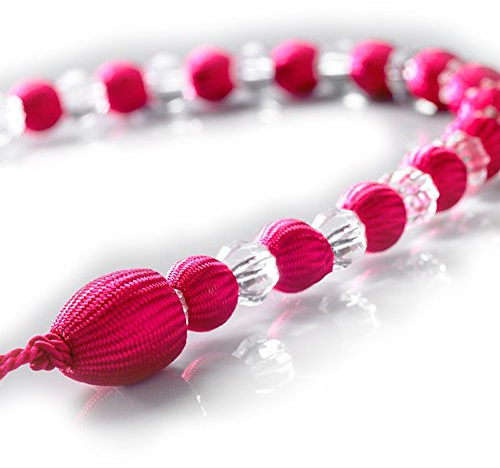 Alan Symonds Earle Beaded Rope Curtain Tie Back, Cerise