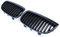 Kühler- Sport- Front- Rippen- Grill Schwarz Matt Eintragungsfrei Set Passend für BMW E81 E87 Vor-Facelift 04-07