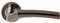 Designer ULTIMO Internal Lever on Rose Door Handle Pair in Chrome / Black Nickel Passage