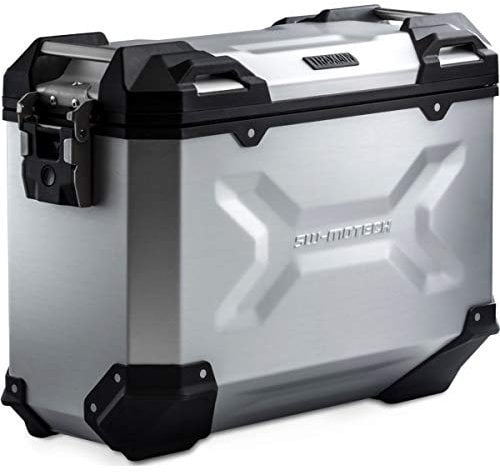 SW-MOTECH TRAX ADV L Aluminium Seitenkoffer 45L, Links, Silbern