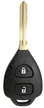 Chiave plip per Toyota rav4 tarago yaris prado hilux 2 pulsanti, con scocca, telecomando @pro-plip.
