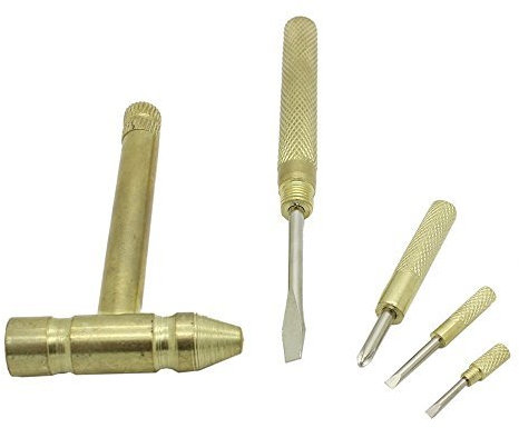 Driak Multitools 5 in 1 Mini Hammer and Phillips Crosshead and Flat Screwdriver Set