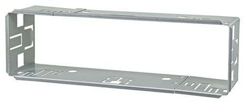 tomzz Audio 2400-013 Autoradio Einbaurahmen 1DIN Einbauschacht Einschubrahmen Metallschacht Rahmen 182x53mm Tiefe ca. 45mm