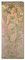 WANDKINGS Leinwandbild Die Rose von Alfons Mucha / 30 x 90 cm/auf Keilrahmen