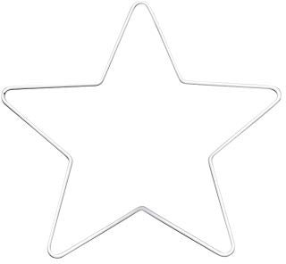 GLOREX 6 1294 411 - Metallrahmen Stern zum Basteln ca. 25 cm, beschichtet in weiß, ideal für Traumfänger, Makramee, Wanddeko und Floristik