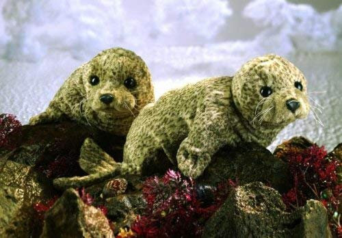 Folkmanis Handpuppe Seerobbenbaby, silber