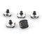 sourcing map 5 stk 7mm x 7mm 6 Pin 5 Way Momentan Druckknopf Surface Mounted Devices SMT Taktile Schalter
