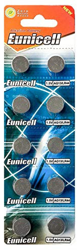 Eunicell 30 x AG13 quecksilberfrei LR44 G13 A76 GP76A 357 SR44W (3 Blistercards a 10 Batterien) EINWEG Markenware