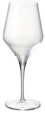Luigi Bormioli Supremo Bordeaux Wine Glasses, Set of 2-18.5 Oz. Aroma Enhancing Red Wine Glassware - Crystal Glass with Titanium Reinforced Stems, Made in Italy, Dishwasher Safe
